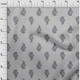 thumbnail image 2 of oneOone Cotton Silk Fabric Leaves & Floral Block Print Sewing Fabric BTY 42 Inch Wide, 2 of 4
