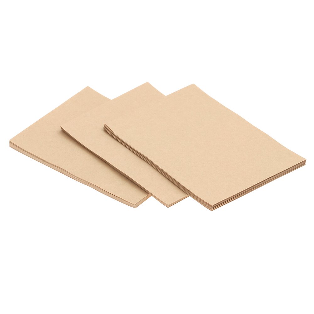 Estbridge 100 Sheets A4 Vintage Blank Kraft Letter Paper Retro Writing Paper