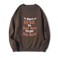 thumbnail image 1 of 2023 Chandail de Mode pour Femmes Rabais de 50 % Liquidation Femme Mode Imprimé Col Rond Manches Longues Chandails Sans Capuche T-Shirt Hauts Amples Blouse, 1 of 2