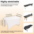 thumbnail image 2 of HLONK Drap de Table de Massage en Microfibre Douce pour Lit Facial Rose, 2 of 11