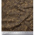 thumbnail image 1 of Soimoi Brown polyester Crepe Fabric Leopard & Wild Animal Skin Printed Craft Fabric by The Yard 52 Inch Wide, 1 of 3