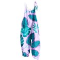 thumbnail image 1 of Pisexur Femmes Summer Casual Combinaisons Dressy Hawaii Print Sans Manches Rompers Spaghetti Sangle Réglable Short en Vrac Combinaison avec Poches, 1 of 5