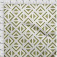 thumbnail image 4 of oneOone Georgette Viscose Light Green Fabric Geometric Triangle Craft Projects Decor Fabric Printed By The Yard 42 Inch Wide, 4 of 4