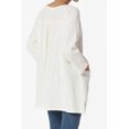 thumbnail image 4 of Tunique Ample à Manches 3/4 en Coton Gaze Froissée pour Femmes, 4 of 7
