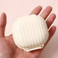 thumbnail image 1 of weibbin Pilulier Hebdomadaire - Étui à Médicaments Portable à 7 Compartiments, Beige, 1 of 7