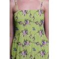 thumbnail image 2 of Bimba Robe à Bretelles Smockée en Georgette Imprimée Ceanothus & Flowerpecker Bird pour Femmes - Moyen, 2 of 7