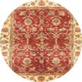 thumbnail image 1 of Ahgly Company Tapis d'Intérieur Ronds Abstraits Rouges Abstraits pour Aire, 7 Pieds Rond, 1 of 6