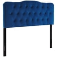 thumbnail image 1 of Modway Annabel Diamond Tufted Performance Velvet Queen Headboard in Navy, 1 of 2