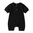 thumbnail image 1 of Newborn Baby Short Sleeve Knitted Romper One-Piece Clothes, 1 of 4