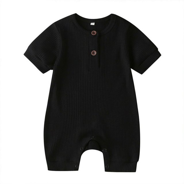 Newborn Baby Short Sleeve Knitted Romper One-Piece Clothes