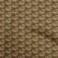 thumbnail image 1 of oneOone Rayon Brown Fabric Floral Fabric For Sewing Printed Craft Fabric By The Yard 56 Inch Wide, 1 of 5
