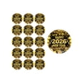 thumbnail image 1 of Wdhugt Black And Gold 2026 Happy Newyear Theme Party Tableware Disposable Paper Plates 7 Inches 16 Pieces Paper A, 1 of 6