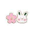 thumbnail image 3 of JilgTeok 2 Packs 4pcs Pant Waist Tightener Buttons Pins Sakura Rabbit/Cat Waist Buckles Adjustable Waist Buckle Extender Pants Clips No Sewing for Loose Jeans Skirts Clearance, 3 of 4
