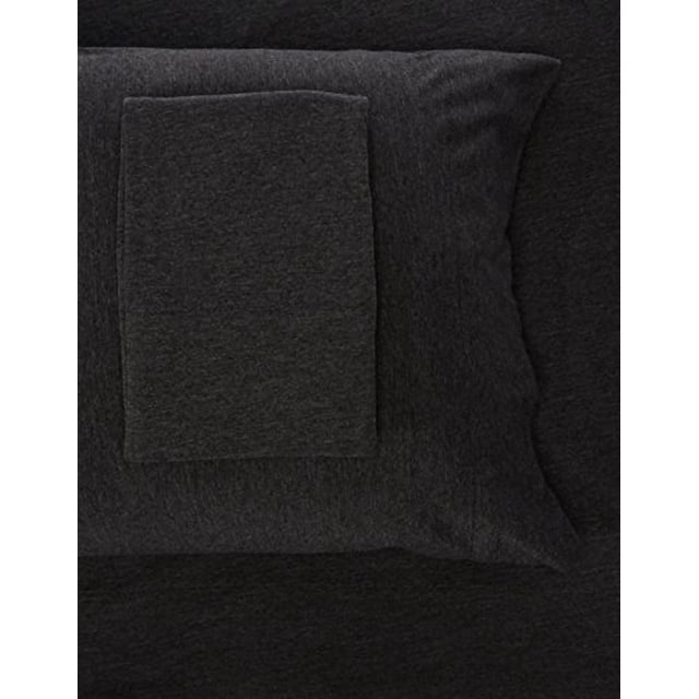 Intelligent Design ID20-694 Cotton Blend Jersey Knit Sheet Set, Queen, Dark Grey