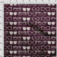 thumbnail image 3 of oneOone Polyester Lycra Chocolate Brown Fabric Goggles Fashion Craft Projects Decor Fabric Printed By The Yard 56 Inch Wide, 3 of 4