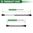 thumbnail image 4 of Unique Bargains 2 Pcs 40lb/180N 10inch/254mm Plastic End Fitting Lift Support Struts Silver Tone, 4 of 8
