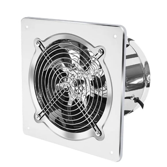 6Inch Booster Fan Extractor Exhaust Fan Ventilation Pipe Fan for Bathroom Toilet Kitchen Wall Window Stainless Steel Fan