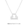 thumbnail image 4 of stanreset Constellation Theme Friendship Necklace Creative Comfortable Ins Exquisite Durable Rust-proof Lightweight Fashion Accessory Libra Silver, 4 of 6