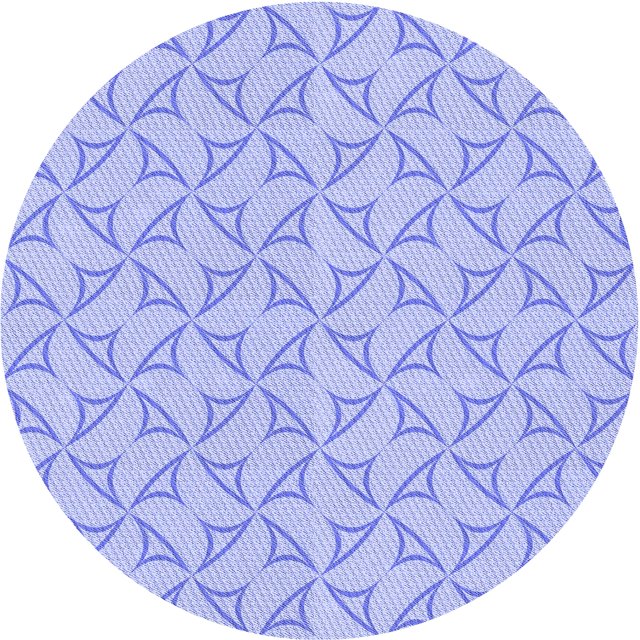 Ahgly Tapis Rond Lavable en Machine Intérieur Transitionnel Bleu Ciel, 4 Pieds Rond