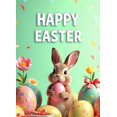 thumbnail image 4 of Easter Bunny Spring Celebration Festive Backdrop Banner Decorations Egg Party Supplies Photography Props Background, 4 of 4