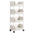 thumbnail image 1 of 4 Tier Rolling Cart, Storage Cart Bathroom Storage Carts with Wheels,3 Tier Rolling Utility Cart Organizer for Bathroom, Kitchen, Snack, Craft, Makeup, 1 of 7