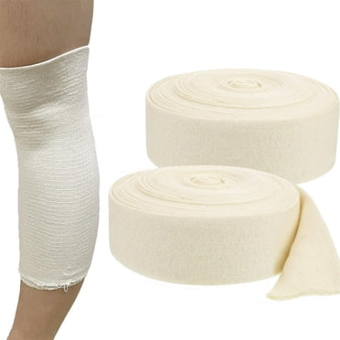 YOPTOP Elastic Tubular Support Bandage 1 Roll Tubular Arm Stocking Compression Tube Sleeve Bandage for Large Arm Knees Legs Compression Tubular Bandage for Cast Plaster Sweat Absorbent,2roll