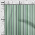 thumbnail image 2 of oneOone Cotton Silk Green Fabric Stripes Craft Projects Decor Fabric Printed By The Yard 42 Inch Wide, 2 of 4