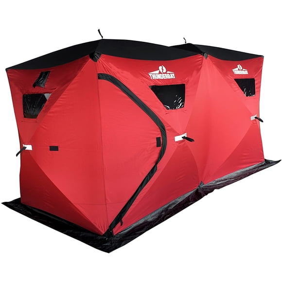 THUNDERBAY Ice Cube Series Abri de Pêche sur Glace Pop-Up Portable pour 6 à 8 Personnes
