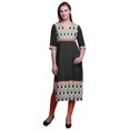 thumbnail image 1 of Bimba Robes Tuniques Droites pour Femmes Kurti Imprimé Tenue d'Été Kurta, 1 of 5