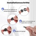 thumbnail image 4 of Baohd 120pack/lot Easy To And Fashionable Press Studs Snap For DIY Clothes Wide Application Plastic white 1Set, 4 of 6