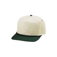 thumbnail image 1 of Top Headwear Twill Golf Cap - Natural/Dark Green, 1 of 1