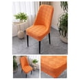 thumbnail image 4 of EGNMCR Home Decor, Room Decor, Wall Decor Large Arcs Half Pack Elastic Dining Table Chair Cover Half Round Household Chair Cover Cushion Backrest One Universals Chair Flock Stools Cover Cover, 4 of 6