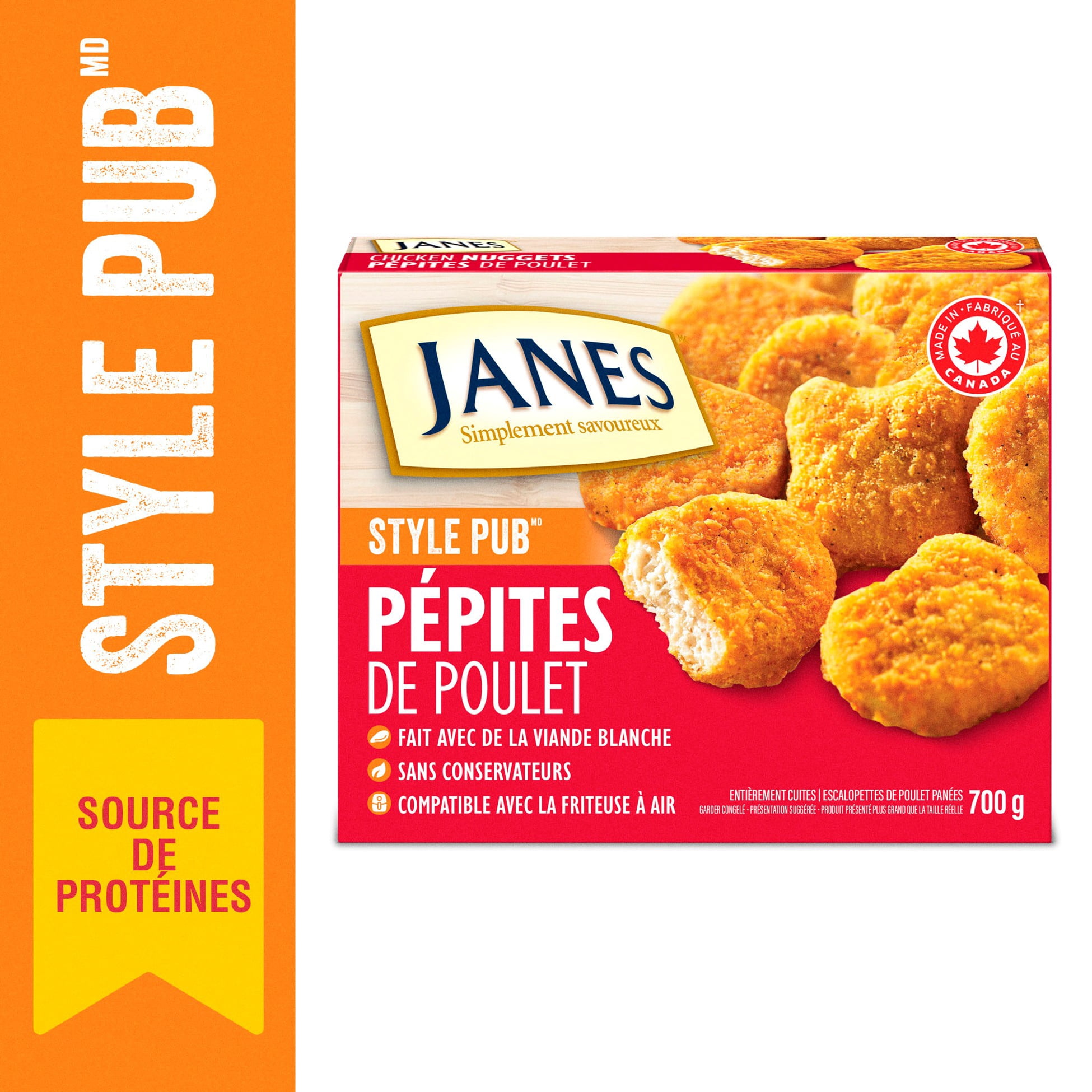 Janes® Pub Style Chicken Nuggets, 700g, Frozen Breaded Chicken
