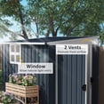 thumbnail image 4 of Outsunny 4' x 6' Metal Tool Shed, Outdoor Shed with Window and 2 Vents, 4 of 9