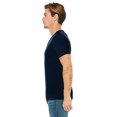 thumbnail image 3 of BELLA+CANVAS T-Shirt Jersey à Col en V pour Homme, TP, Marine, 3 of 3