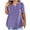 Purple, variant on Jacenvly Womens Tops Clearance Women's-neck Solid Color Oversized T-shirt Top Womens Tops Plus Size