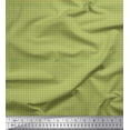thumbnail image 1 of Soimoi Green Cotton Voile Fabric Geometric Check Fabric Prints By Yard 42 Inch Wide, 1 of 3