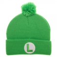 thumbnail image 1 of Nintendo Super Mario Bros Luigi Pom Beanie Toque, 1 of 1