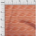thumbnail image 2 of oneOone Polyester Spandex Orange Fabric Abstract Stripe Fabric For Sewing Printed Craft Fabric By The Yard 56 Inch Wide, 2 of 5