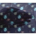 thumbnail image 4 of oneOone Viscose Chiffon Fabric Ikat Style Kasuri Printed Craft Fabric BTY 42 Inch Wide, 4 of 4