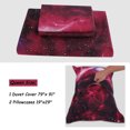 thumbnail image 4 of Unique Bargains 3D Galaxy Printed Duvet Cover Set Star Sky Cosmos Night Pattern Bedding Quilt (No Insert) Red Queen Size, 4 of 9