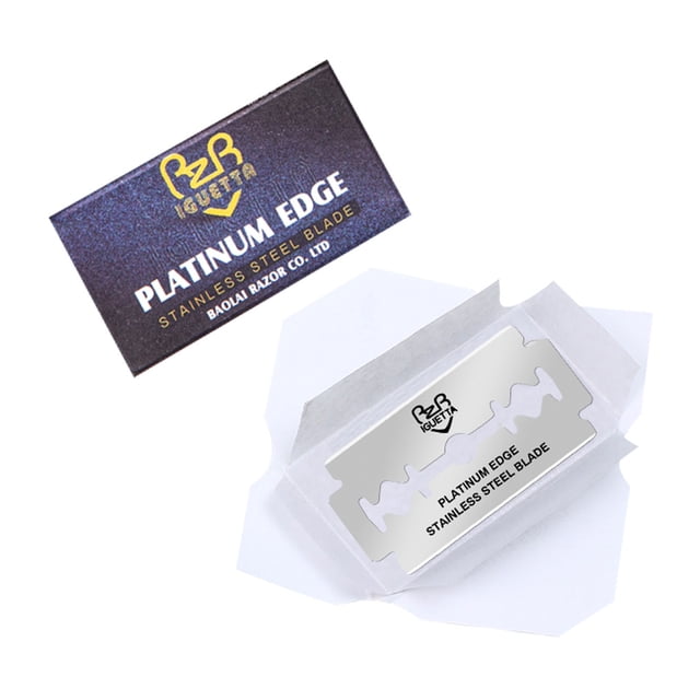 Lames de Rasoir pour Hommes Lame en Acier Inoxydable Tranchante Rasoirs de Sécurité Classiques Épilation de Barbe Accessoires de Rasage Visage Jambe Aisselles Type 1