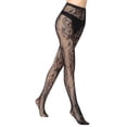 thumbnail image 4 of Penkiiy Fishnet Stockings pour Femmes Femmes Pantalons Aguichant Leggings en Maille Transparente Grande Taille Bas Résille Résille Collants Noirs, 4 of 5