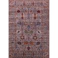 thumbnail image 1 of Ahgly Company Machine Washable Indoor Rectangle Industrial Modern Red Brown Area Rugs, 2' x 4', 1 of 7