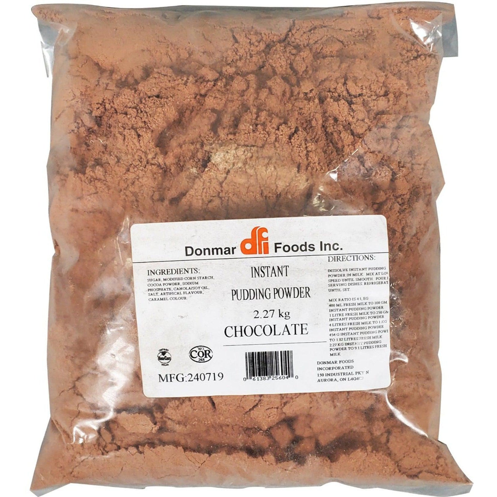 Donmar Chocolate Instant Pudding Powder - 1ct - 2.27kg - Rich & Creamy Dessert Mix (1ct)