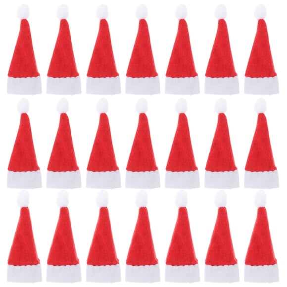 Miangastore 24 pcs Mini Elf Hats DIY Elf Hat Lollipop Decor Elf Hat Miniature Elf Hats for Party