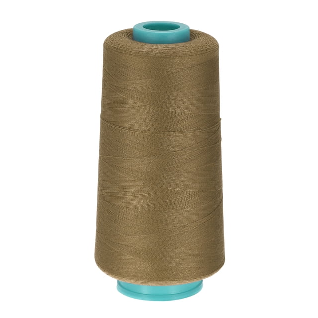 Unique Bargains Fil à Coudre en Polyester Tout Usage 3000 Yards 40S/2 (Brun)