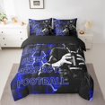 thumbnail image 2 of Erosebridal Sports Rugby Bedding King Size, Soccer Football Bed in a Bag King size, Square Geometric Decor, Reversible, 2 of 5
