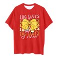 thumbnail image 5 of PMVFHDE T-Shirts pour Filles Décontractés Hauts pour Fille Hauts pour Fille Été Hauts à Manches Courtes pour Filles Hauts pour Filles Mode Enfants Décontractée Imprimé Col Rond Ample T-Shirt à Manches Courtes Haut Rouge,12-13 Ans, 5 of 5