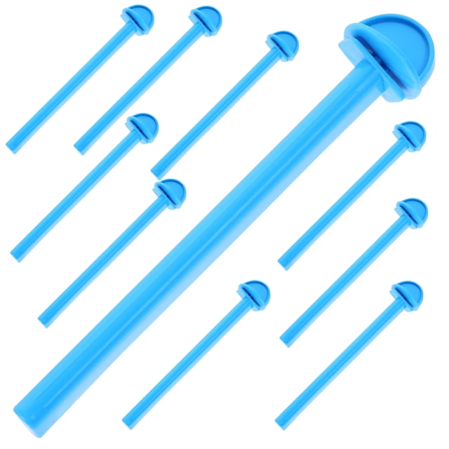 SHISUYAN 10 Pcs Bird Standing Stick Parrot Stand Plastic Perch Bird Cage Accessories